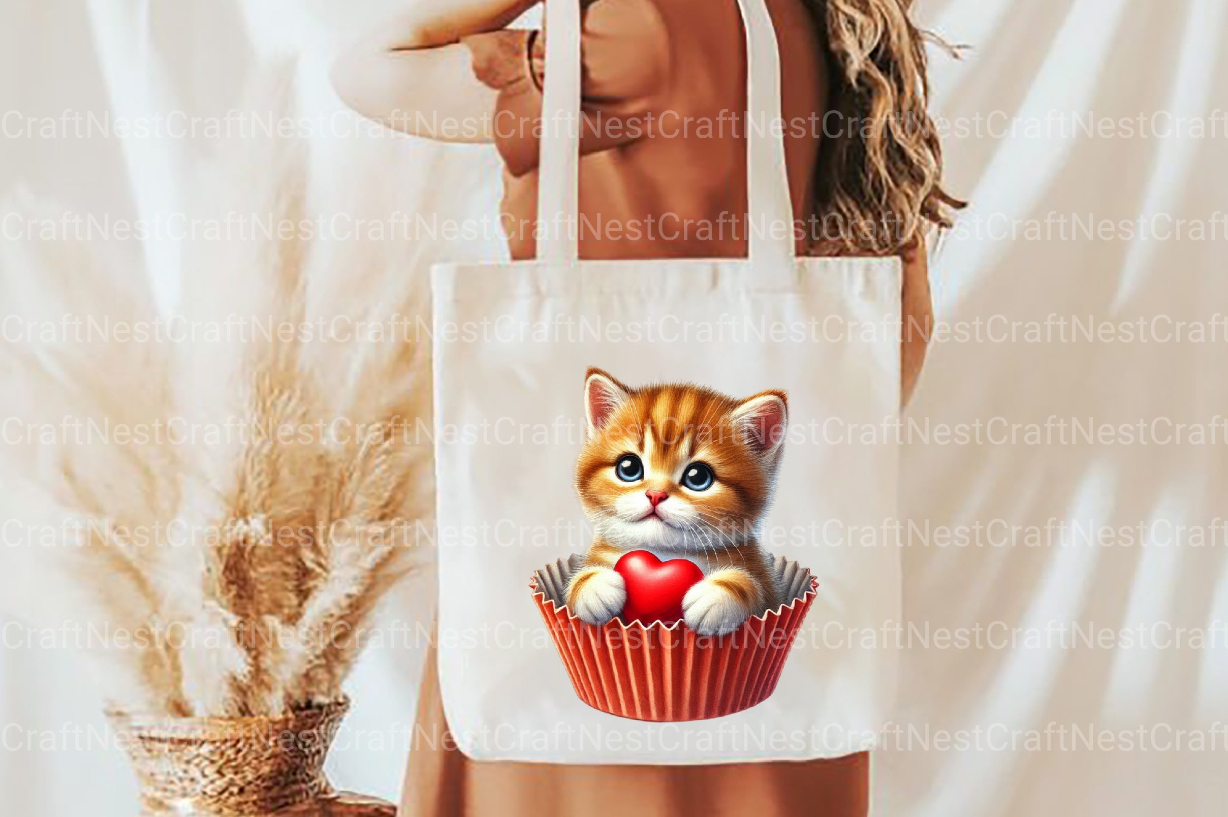 Valentine Cute Kitten Clipart Bundle - CraftNest - Digital Crafting and Art