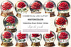 Valentine Rose Water Globe Clipart Bundle