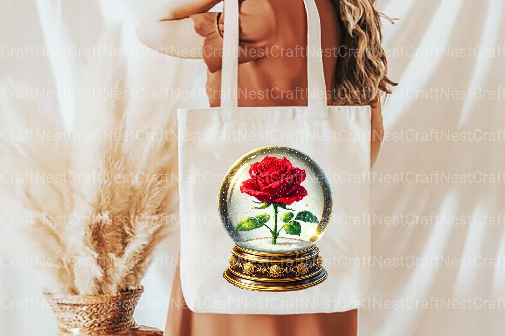 Valentine Rose Water Globe Clipart Bundle - CraftNest - Digital Crafting and Art