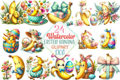 Easter Banana Clipart Bundle - CraftNest - Digital Crafting and Art