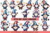 4th of July Gnome Clipart
