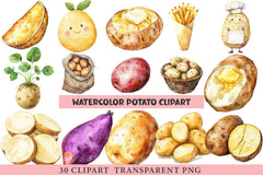 Potato Clipart Bundle - CraftNest - Digital Crafting and Art