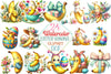 Easter Banana Clipart Bundle