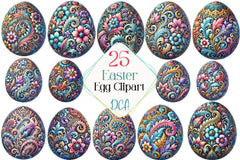 Easter Egg Clipart Bundle - CraftNest - Digital Crafting and Art