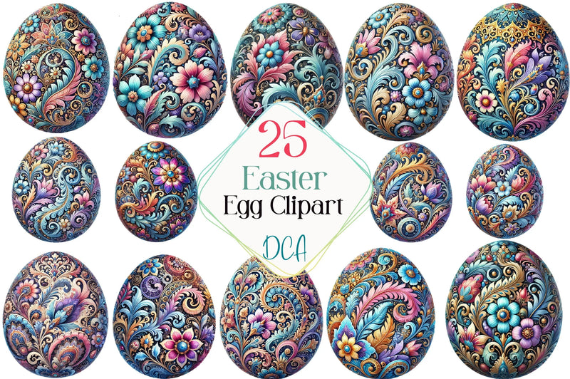 Easter Egg Clipart Bundle - CraftNest - Digital Crafting and Art