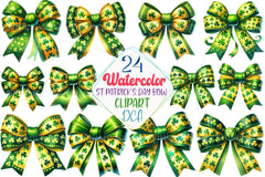 St. Patrick's Day Bow Clipart Bundle 4 - CraftNest - Digital Crafting and Art