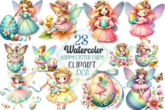 Easter Fairy Clipart Bundle 66 - CraftNest - Digital Crafting and Art