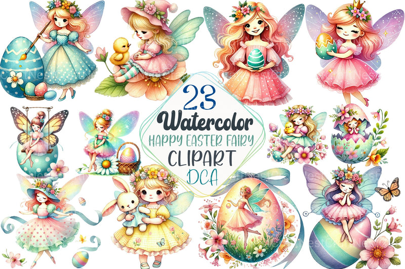 Easter Fairy Clipart Bundle 66 - CraftNest - Digital Crafting and Art
