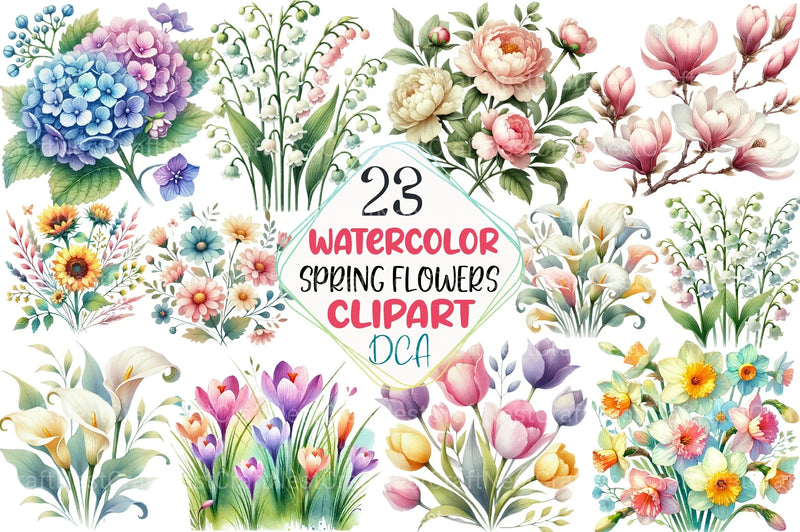 Spring Jasmine Flower Clipart Bundle 99 - CraftNest - Digital Crafting and Art