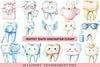 Dentist Tooth Sublimation Clipart Bundle