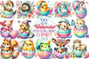 Easter Eggshell Animals Clipart Bundle
