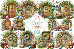 Easter Doors Clipart Bundle - CraftNest - Digital Crafting and Art