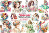Vintage Spring Woman Clipart Bundle 1