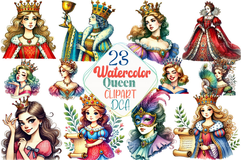 Queen Clipart Bundle Collection - CraftNest - Digital Crafting and Art
