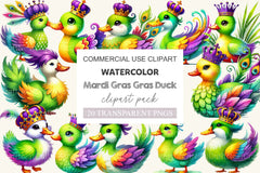 Mardi Gras Duck Clipart Bundle 2 - CraftNest - Digital Crafting and Art