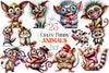 Crazy Funny Animals Clipart Bundle 1