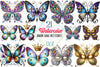 Mardi Gras Butterfly Clipart Bundle