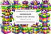 Mardi Gras Gift Box Clipart Bundle 1