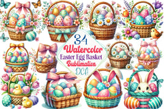 Easter Egg Basket Clipart Bundle - CraftNest - Digital Crafting and Art