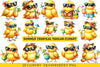 Summer Tropical Toucan Clipart Bundle