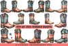 4th of July Rubber Boots Clipart