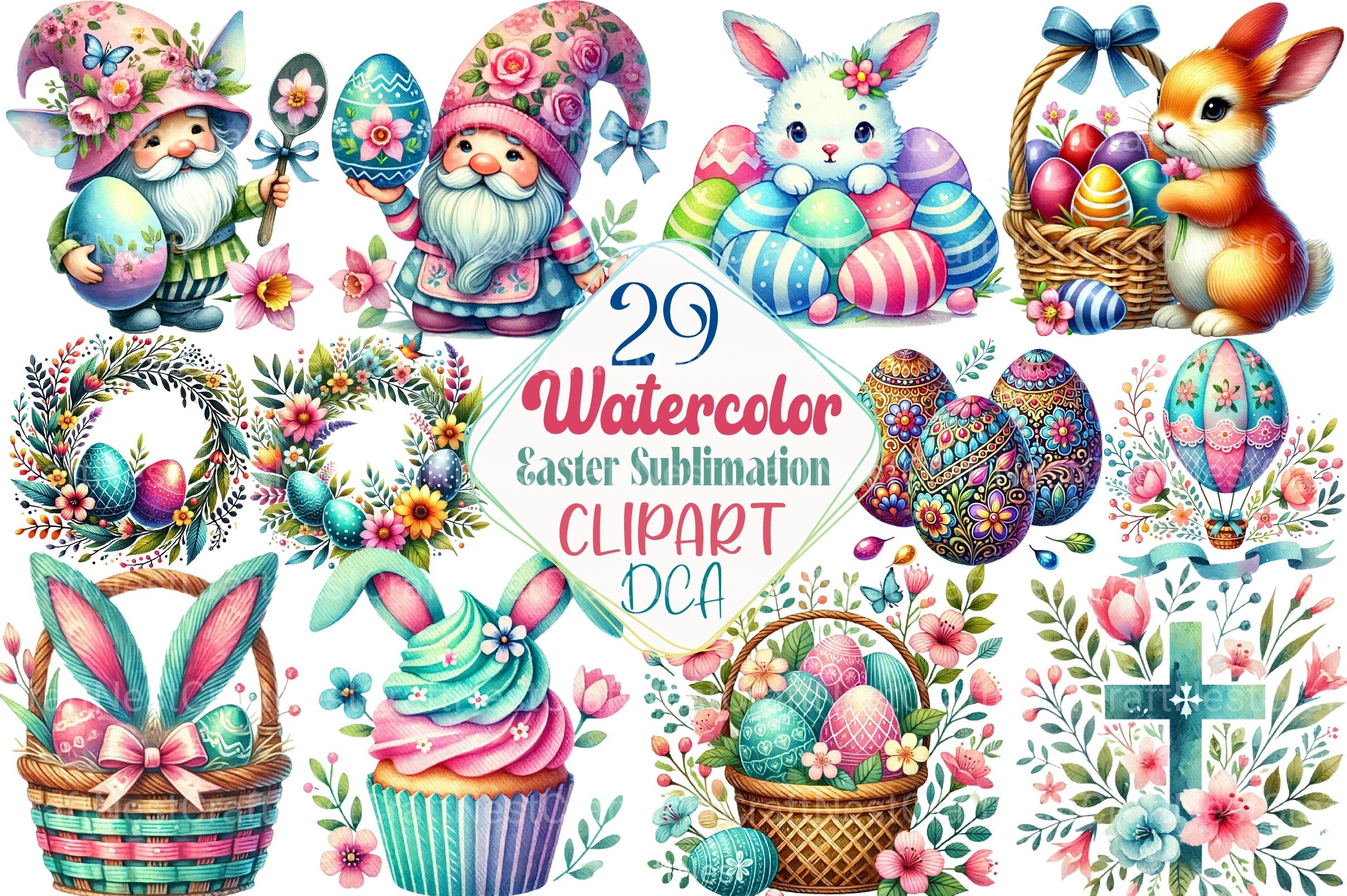 Easter Clipart Bundle 121 - CraftNest - Digital Crafting and Art