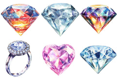 Diamond Clipart Bundle 1 - CraftNest - Digital Crafting and Art