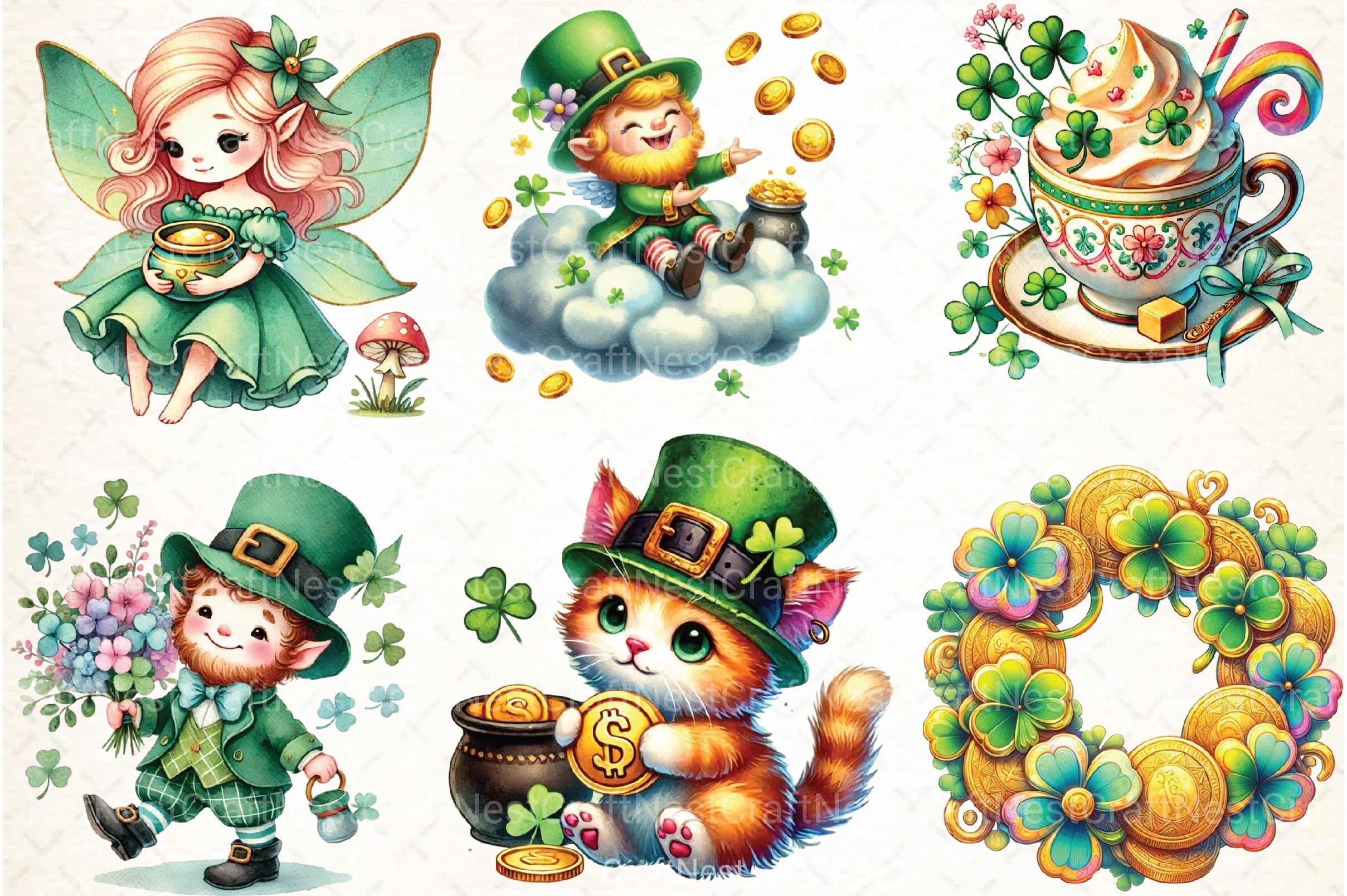 St. Patrick's Day Clipart Bundle 67 - CraftNest - Digital Crafting and Art