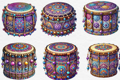 Mardi Gras Drum Clipart Bundle 1 - CraftNest - Digital Crafting and Art