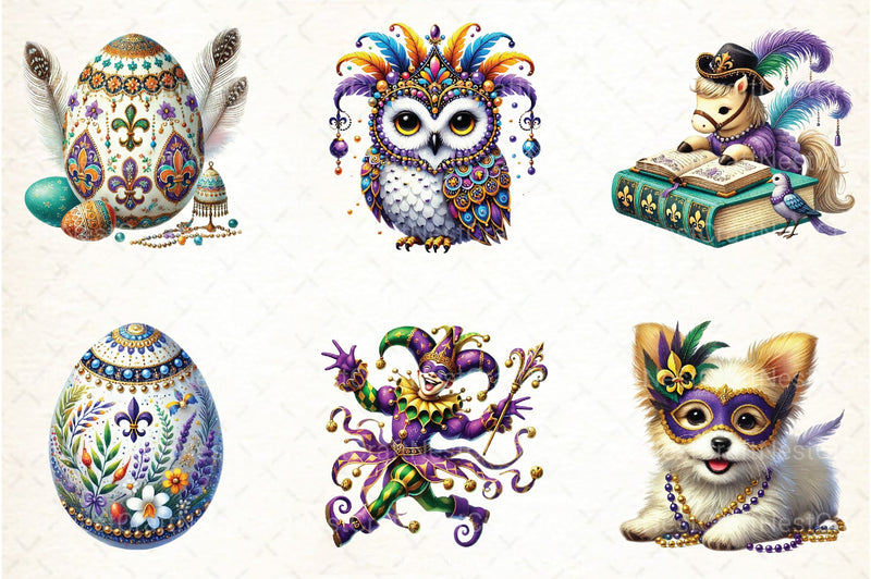 Mardi Gras Clipart Bundle 32 - CraftNest - Digital Crafting and Art