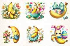 Easter Banana Clipart Bundle 4 - CraftNest - Digital Crafting and Art