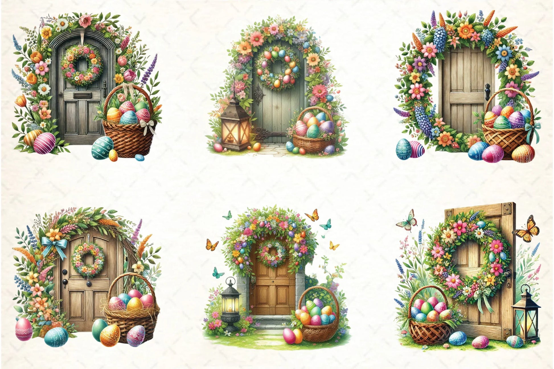 Easter Doors Clipart Bundle - CraftNest - Digital Crafting and Art
