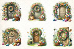 Easter Doors Clipart Bundle - CraftNest - Digital Crafting and Art