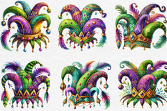 Mardi Gras Hat Clipart Bundle 1 - CraftNest - Digital Crafting and Art