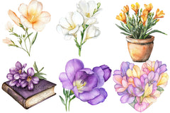Freesia Mother’s Day Clipart Bundle - CraftNest - Digital Crafting and Art