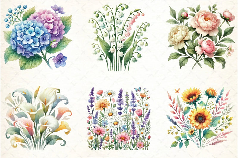 Spring Jasmine Flower Clipart Bundle 99 - CraftNest - Digital Crafting and Art