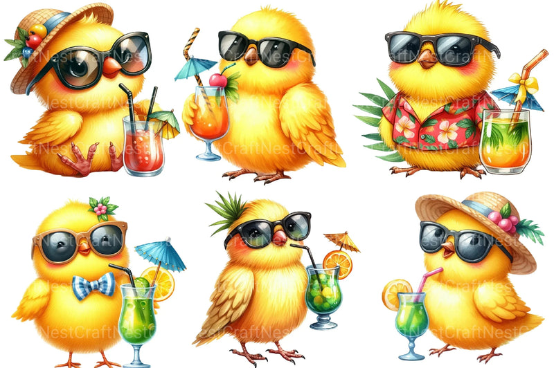 Summer Tropical Toucan Clipart Bundle - CraftNest - Digital Crafting and Art