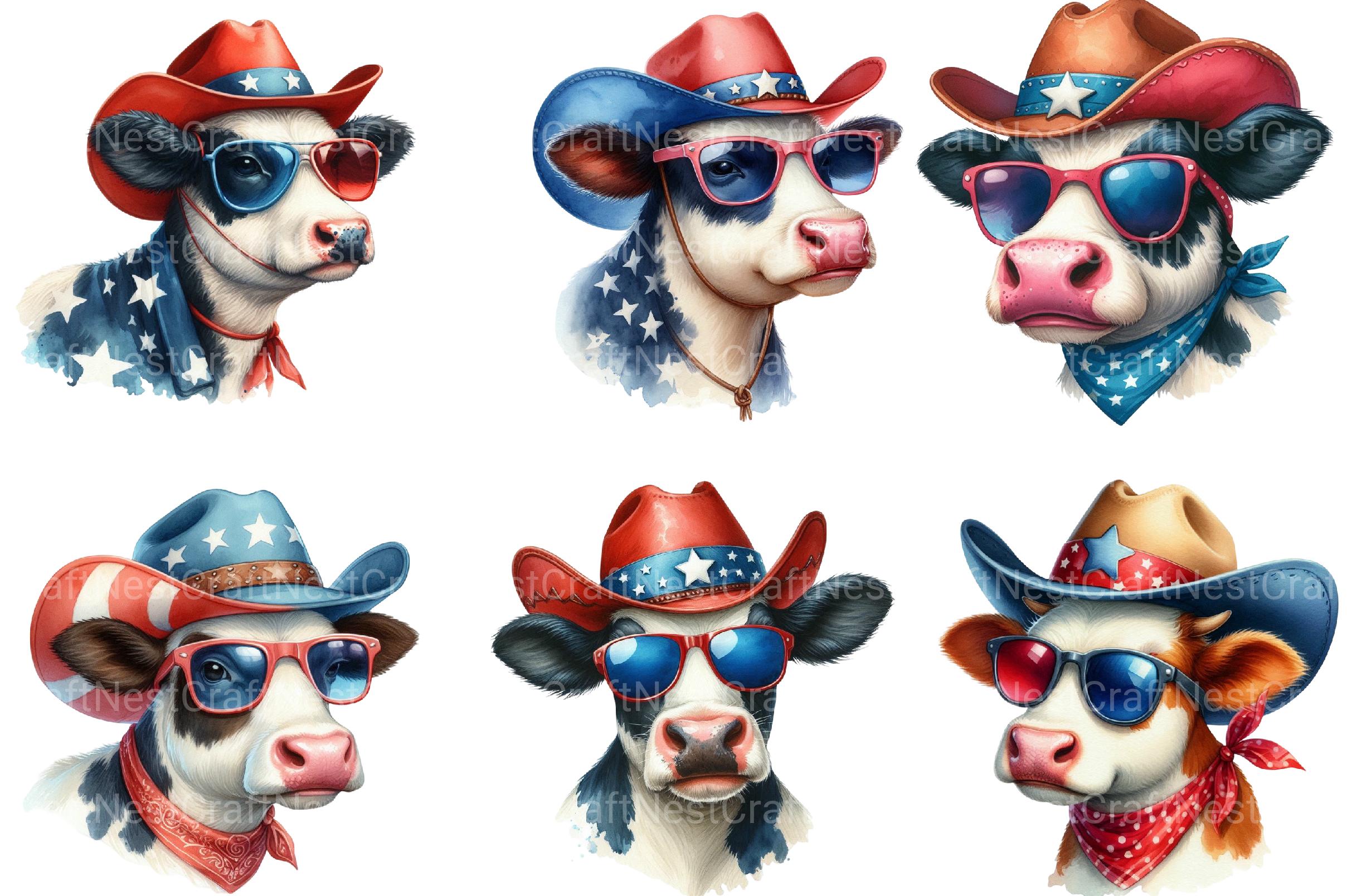 4th of July Cowboy Clipart - CraftNest - Digital Crafting and Art