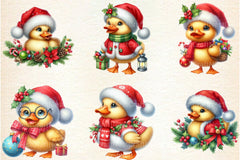 Christmas Cute Duck Clipart Bundle - CraftNest - Digital Crafting and Art