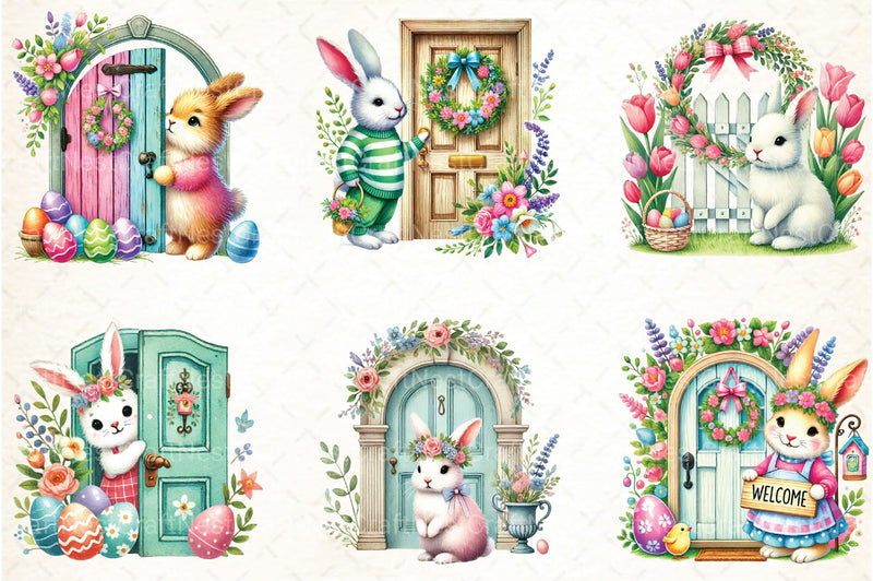 Easter Bunny Clipart Bundle 88 - CraftNest - Digital Crafting and Art