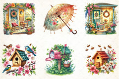 Cozy Spring Clipart Bundle 99 - CraftNest - Digital Crafting and Art