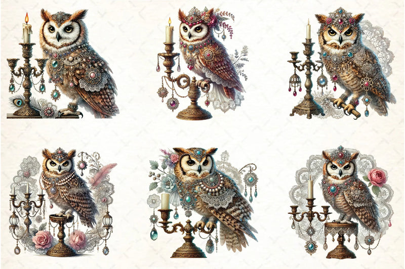 Owls Clipart Bundle - CraftNest - Digital Crafting and Art