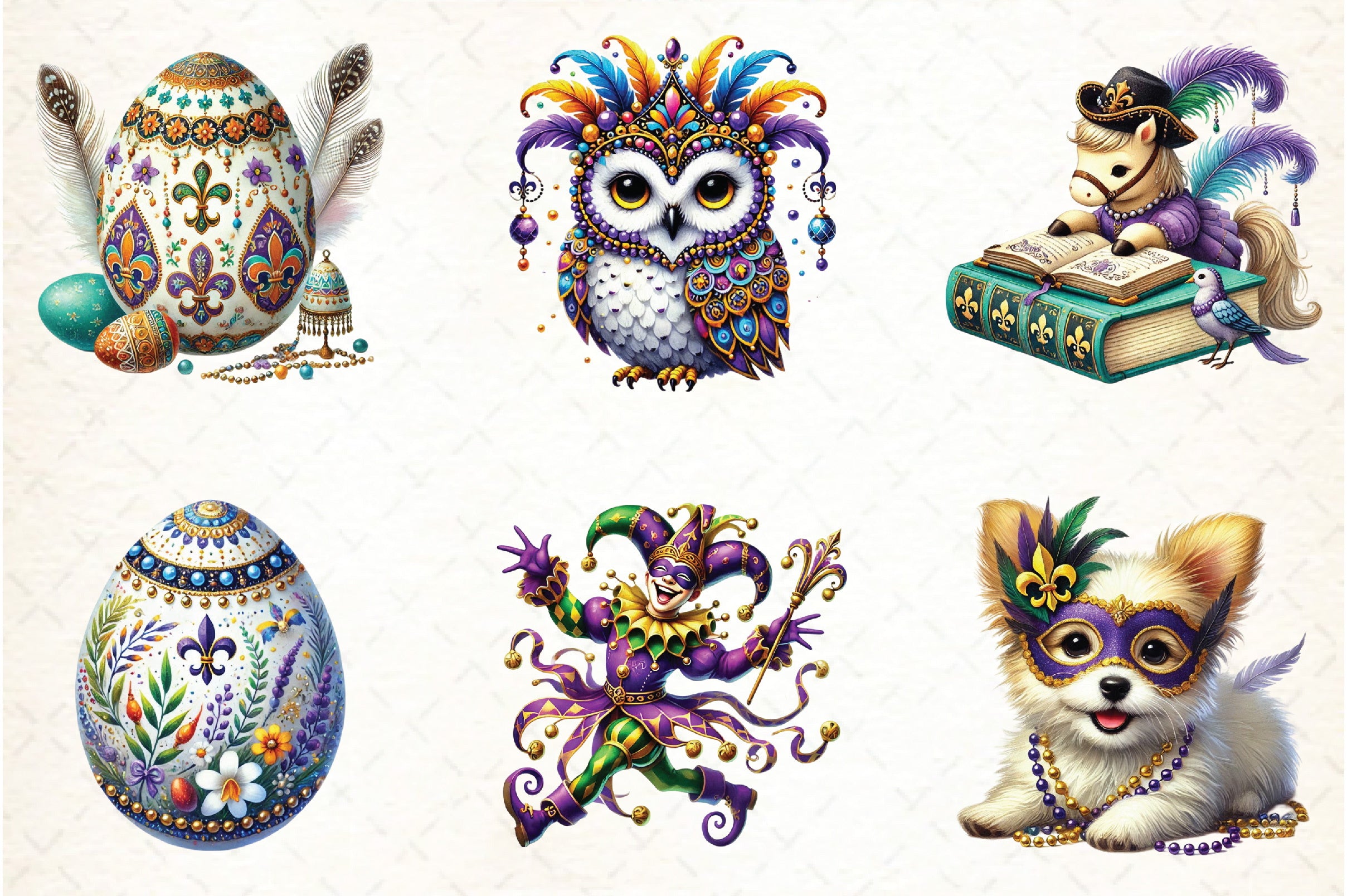 Mardi Gras Clipart Bundle