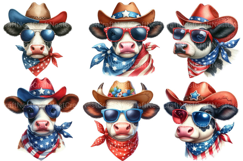 4th of July Cowboy Clipart - CraftNest - Digital Crafting and Art