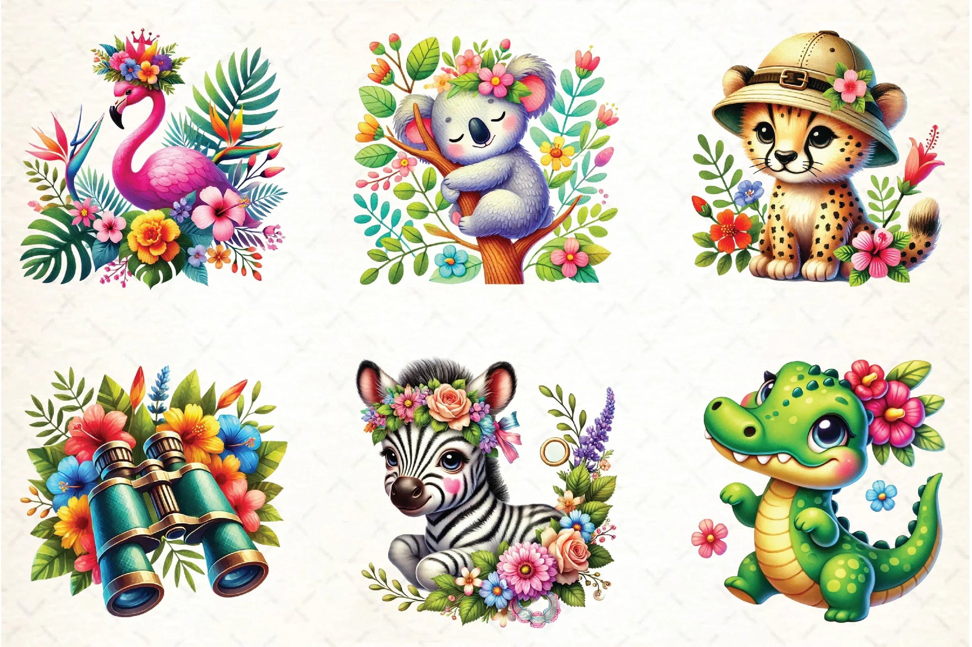 Spring Safari Time Clipart Bundle - CraftNest - Digital Crafting and Art