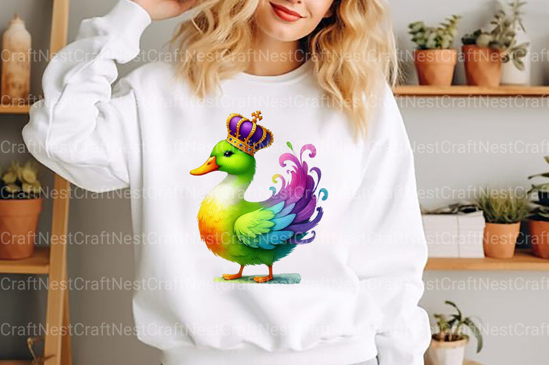 Mardi Gras Duck Clipart Bundle 2 - CraftNest - Digital Crafting and Art