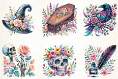 Spring Books Purple Clipart Bundle 1 - CraftNest - Digital Crafting and Art