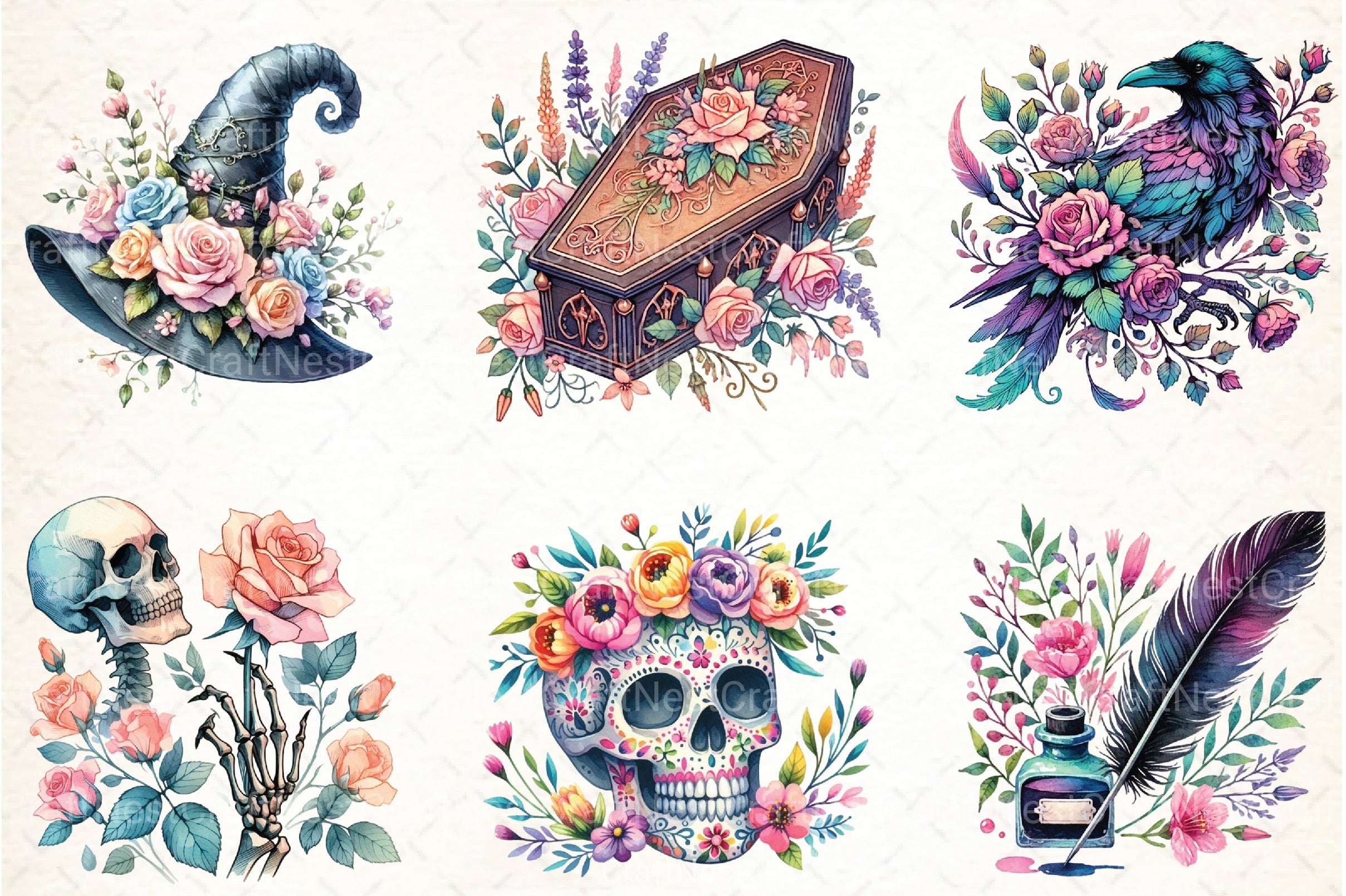 Spring Books Purple Clipart Bundle 1 - CraftNest - Digital Crafting and Art