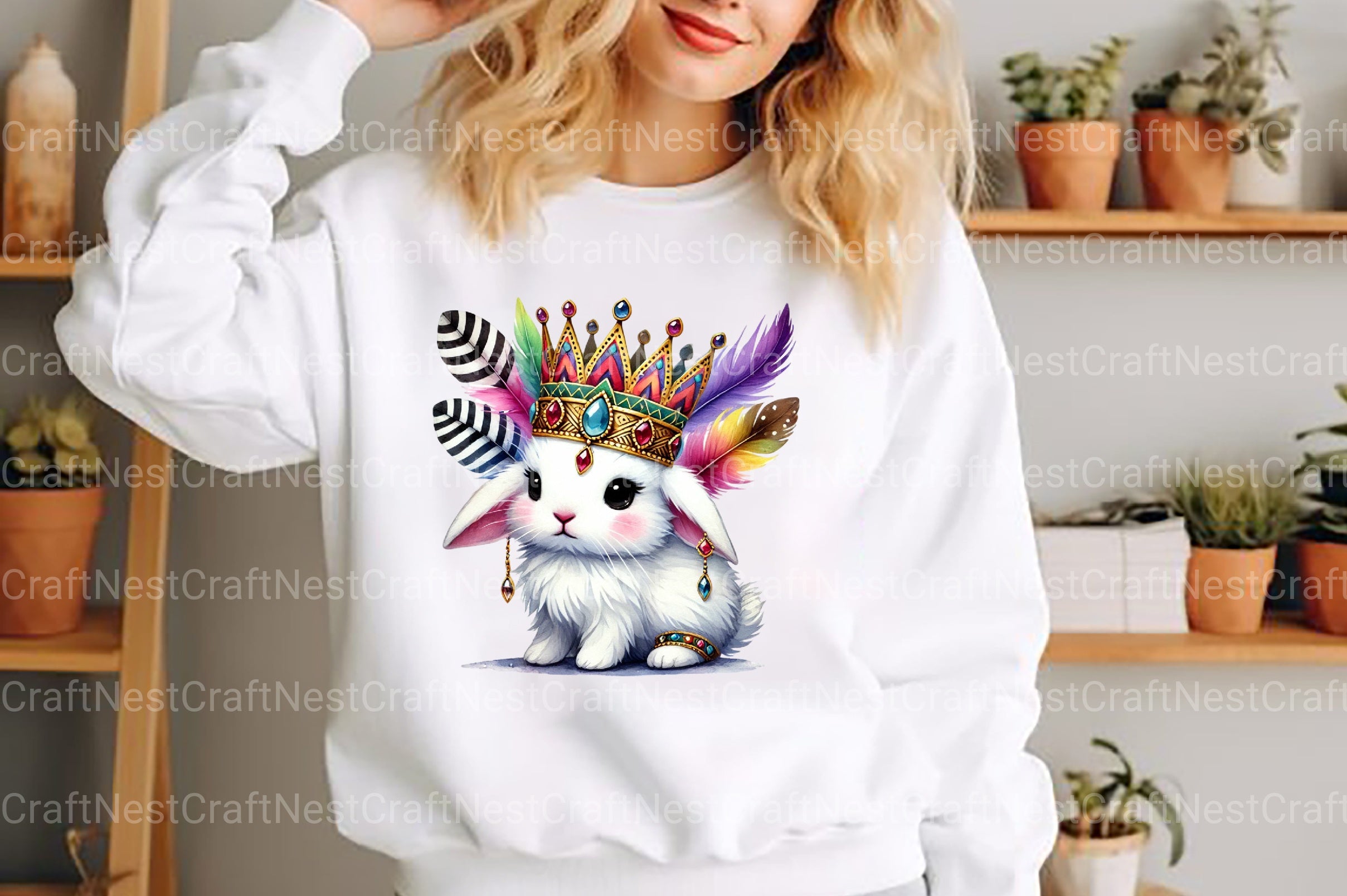 Mardi Gras Cute Rabbit Clipart Bundle - CraftNest - Digital Crafting and Art