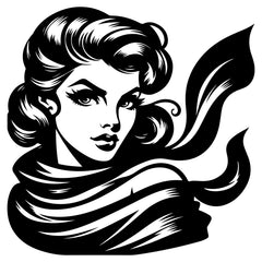Ink Drawn Black Pin Up Clipart Bundle - CraftNest - Digital Crafting and Art